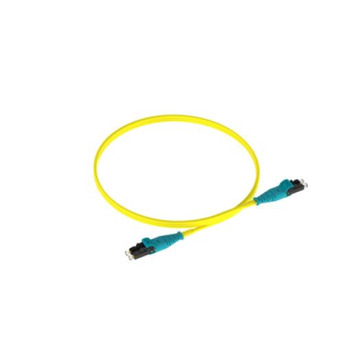 [PANDUIT_F92ERQ1Q1SNM003] Panduit Jumper de Fibra Optica Monomodo 9/125 OS2, LC-LC Duplex Push Pull, OFNR (Riser), Color Amarillo, 3 Metros