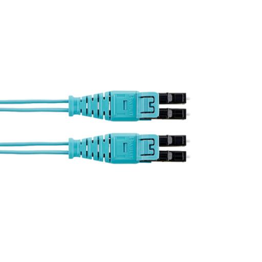 [PANDUIT_F92ERQ1Q1SNM003] Panduit Jumper de Fibra Optica Monomodo 9/125 OS2, LC-LC Duplex Push Pull, OFNR (Riser), Color Amarillo, 3 Metros