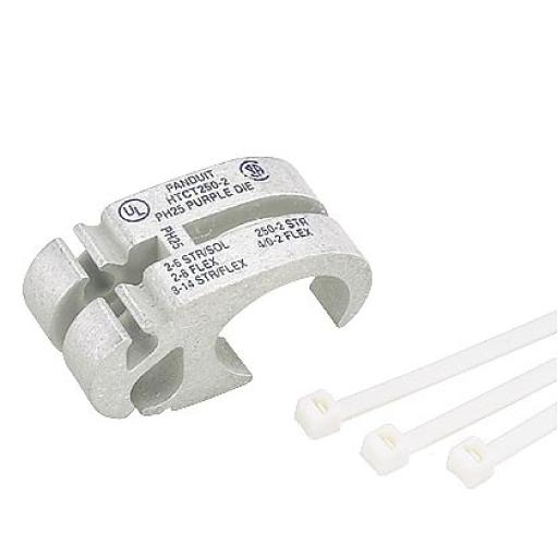 [PANDUIT_HTCT250-2-1] Panduit Conector de Compresión para Hacer Derivaciones de Cables, Espacios de 250 Kcmil a 2 AWG, 2 a 6 AWG, y 8 a 4 AWG