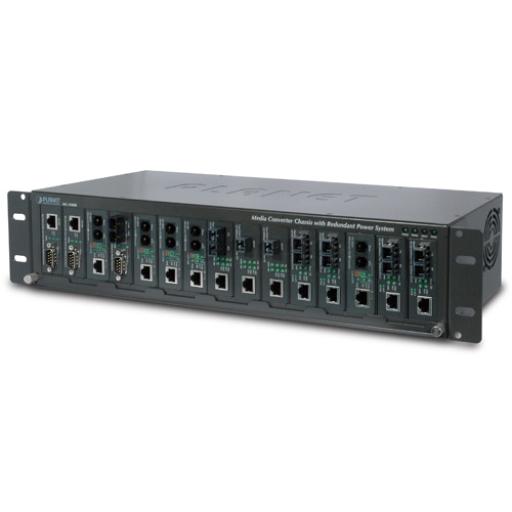 [PLANET_MC-1500R] Planet Chasis para 15 convertidores de medios con opción de fuente redundante