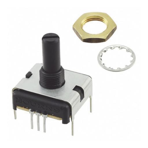 [SYSCOM_75K7846] Syscom Potenciómetro Cuadrado 22 mm, 5k Ohm, 3/4 Watt, 1 Vuelta / Montaje en Panel del Monitor de Servicio COM-3 (PCW1J-B24-KAB502L).