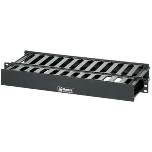 [PANDUIT_WMPSE] Panduit Organizador de Cables Horizontal PatchLink, Doble (Frontal y Posterior), Para Rack de 19in, 1UR