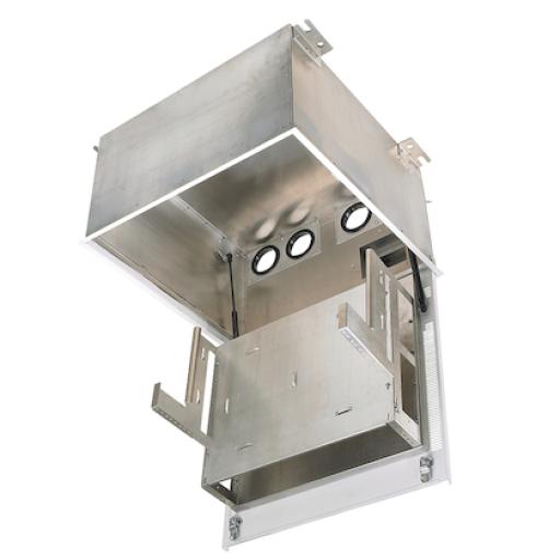 [PANDUIT_PZICEA] Panduit Gabinete PanZone Premium, de Montaje en Techo, Con 2 UR Para Equipo Activo y 6 UR Para Paneles de Parcheo, Fabricado en Acero, Color Blanco