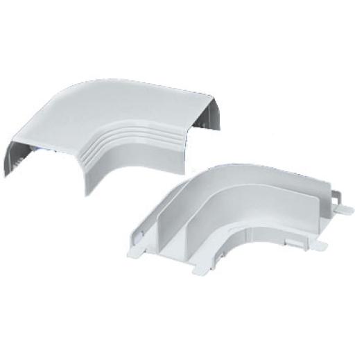 [PANDUIT_T45RAIW] Panduit Curva de radio controlado, para uso con canaleta T45, Material PVC Rígido, Color Blanco Mate
