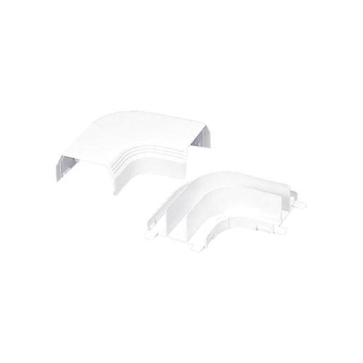 [PANDUIT_T45RAIW] Panduit Curva de radio controlado, para uso con canaleta T45, Material PVC Rígido, Color Blanco Mate