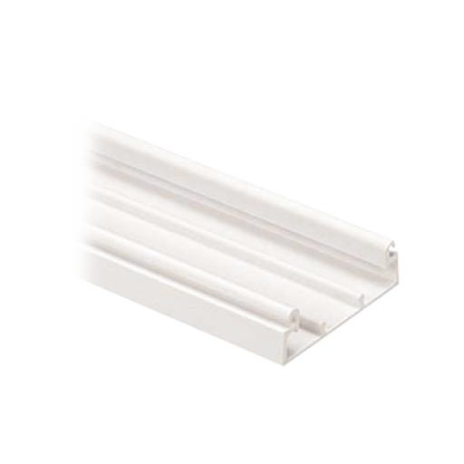 [PANDUIT_T45BIW8] Panduit Base para canaleta T-45, de PVC rígido, con orificios perforados para montaje, 60.3 x 18.5 x 2400 mm, Color Blanco Mate