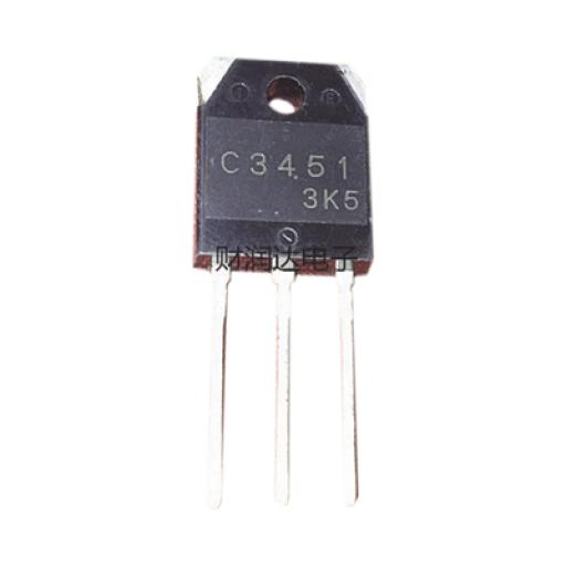 [SYSCOM_2SC-3451] Syscom Transistor de Potencia en Silicio tipo NPN, 500 Vc-b, 15 A. 100 Watt, TO-3PA .