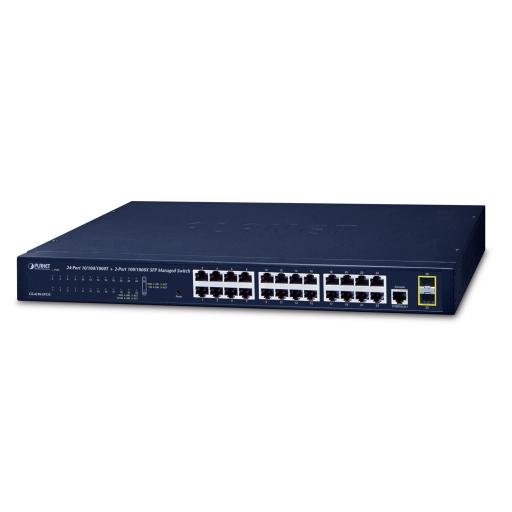 [PLANET_GS-4210-24T2S] Planet Switch Administrable Capa 2 de 24 Puertos Gigabit 10/100/1000T, 2 Puertos SFP 100/1000X , Cuenta con una Interfaz de Consola
