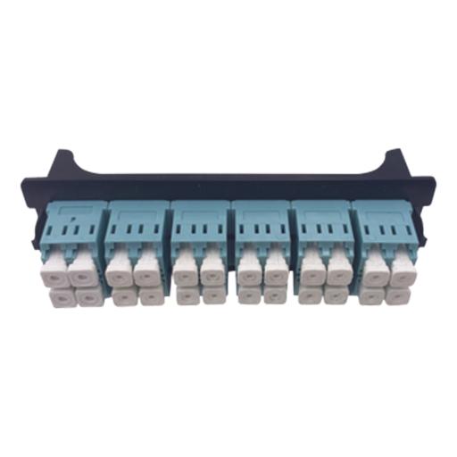 [LINKEDPROBYEPCOM_LP-FO-LC-D12-MM] LINKEDPRO BY EPCOM Placa acopladora para Distribuidor de Fibra Óptica LP-ODF-8024, incluye 12 acopladores LC Duplex Para fibra Multimodo