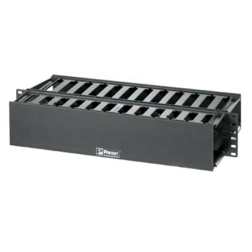 [PANDUIT_WMP1E] Panduit Organizador de Cables Horizontal PatchLink, Doble (Frontal y Posterior), Para Rack de 19in, 2UR