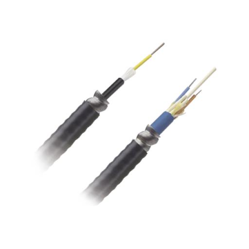 [PANDUIT_FSGR912Y] Panduit Cable de Fibra Óptica de 12 hilos, Monomodo OS2, Interior/Exterior, Armada, Loose Tube 250um, OFCR (Riser), Precio Por Metro