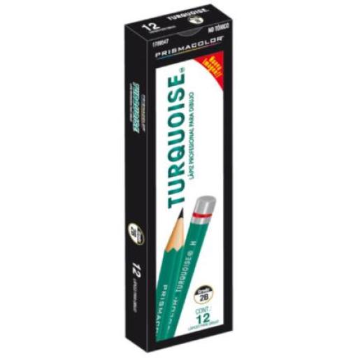 [TURQUOISE_041540005636] TURQUOISE  Lápiz Berol Turquoise Grado 2B C/12 Pzas
