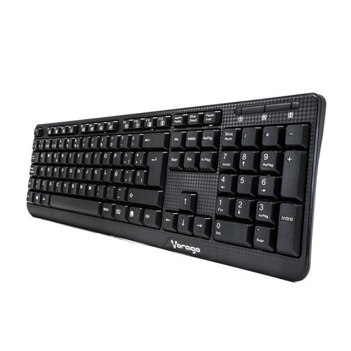 [VORAGO_AC-445896-1] Vorago TECLADO VORAGO KB-102 MULTIMEDIA USB NEGRO