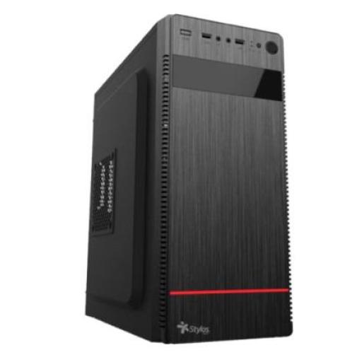[XZEAL_STPGAC4B] XZEAL Gabinete Stylos Micro ATX Modelo 2 Fuente de Poder 500W Color Negro