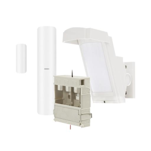 [OPTEX_HX40-RAM-W-HKV] Optex Detector de Movimiento PIR Antimascara / 100% Exterior /  Inalámbrico / Hasta 12 metros a 85°; de cobertura/ Instalación a 3 metros / Incluye transmisor DS-PDMC-EG2-WB(B) para paneles AXPRO