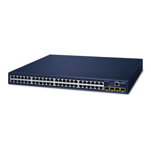 [PLANET_GS-4210-48T4S] Planet Switch Administrable Capa 2 de 48 Puertos Gigabit 10/100/1000T, 4 Puertos SFP 100/1000X