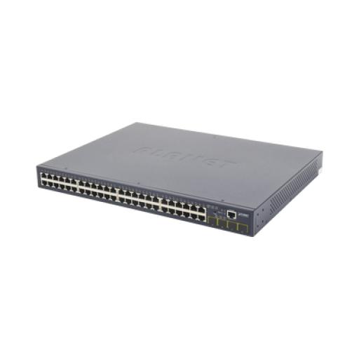 [PLANET_GS-4210-48T4S] Planet Switch Administrable Capa 2 de 48 Puertos Gigabit 10/100/1000T, 4 Puertos SFP 100/1000X