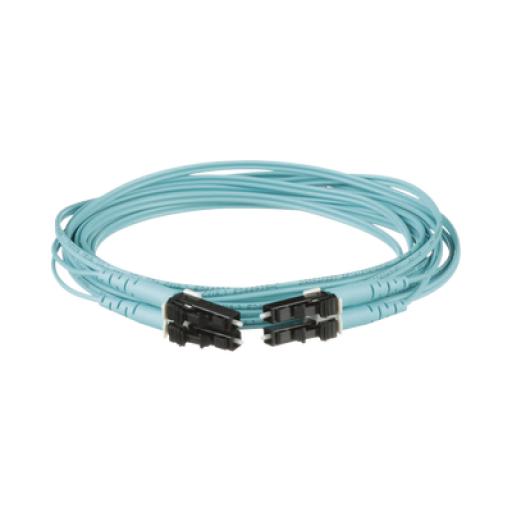 [PANDUIT_FZ2ERLNLNSNM001] Panduit Jumper de Fibra Optica Multimodo 50/125 OM4, LC-LC Duplex, OFNR (Riser), Color Aqua, 1 Metro
