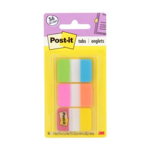 [3M_686-ALOPRYT] 3M Banderitas 3M Adhesivas Rígidas Colores Brillantes 2.5x3.8cm C/36 Tabs