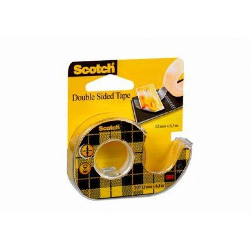 [3M_136D] 3M Cinta 3M Doble Capa Scotch 012X6.3 Mts C/Despachador