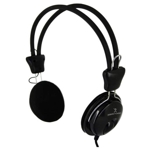 [PERFECTCHOICE_PC-113171] Perfect Choice Audífonos Perfect Choice On Ear 3.5mm Micrófono Integrado Color Negro