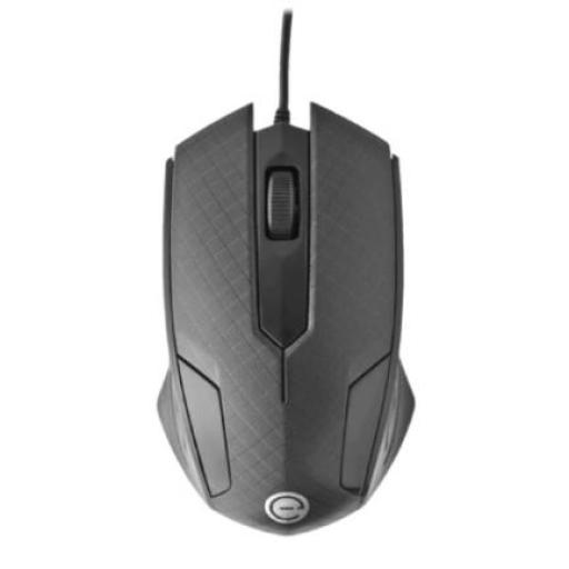 [PERFECTCHOICE_EL-994121] Perfect Choice Mouse Easy Line Óptico Alámbrico USB 1200dpi Color Negro