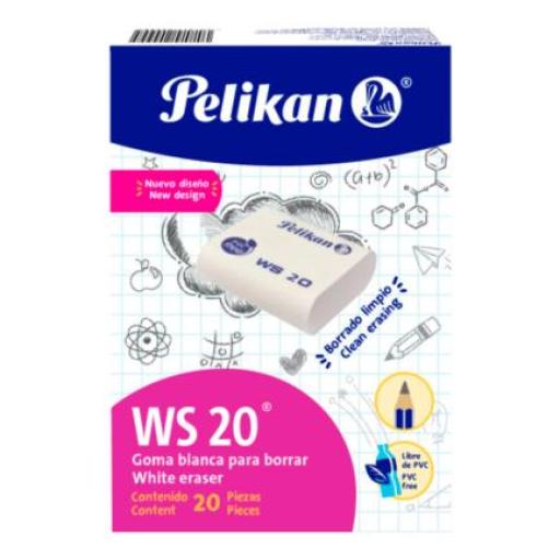 [PELIKAN_WS-20] Pelikan BORRADOR PELIKAN WS-20 LAPIZ BLANCO C/20