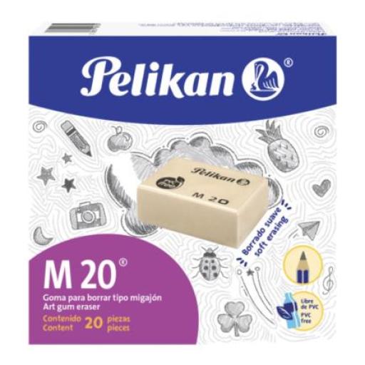 [PELIKAN_06150200] Pelikan GOMA PELIKAN DE MIGAJON TIPO BLOQUE M20 C/20