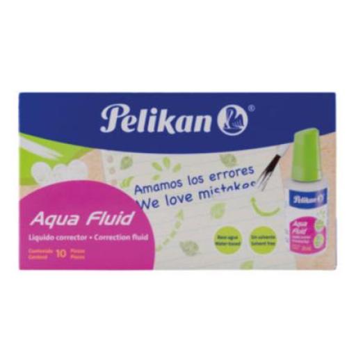 [PELIKAN_01590000] Pelikan Corrector Pelikan Aqua Fluid Base Agua 20ml C/10 Pzas