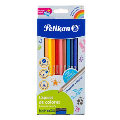 [PELIKAN_30330300] Pelikan COLORES LARGOS REDONDOS PELIKAN C/12