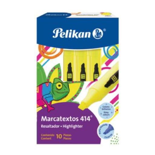 [PELIKAN_30160005] Pelikan MARCATEXTOS PELIKAN 414 AMARILLO C/10 PZAS