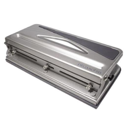 [PEGASO_333] Pegaso Perforadora Pegaso 333 Triple Ajustable P/30 Hojas Color Gris