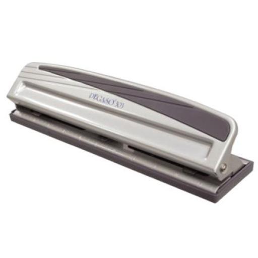 [PEGASO_303] Pegaso Perforadora Pegaso 303 Triple Ajustable P/10 Hojas Color Gris
