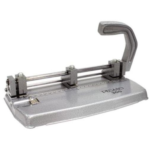 [PEGASO_300] Pegaso Perforadora Pegaso 300 Triple Ajustable Regleta P/30 Hojas Color Gris