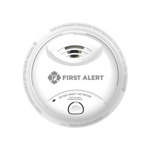 [FIRSTALERT_SA350B] First Alert Detector de Humo Autónomo, No Requiere Panel, Batería Sellada de Litio por 10 años, Sensor por Ionización, Sin cableado
