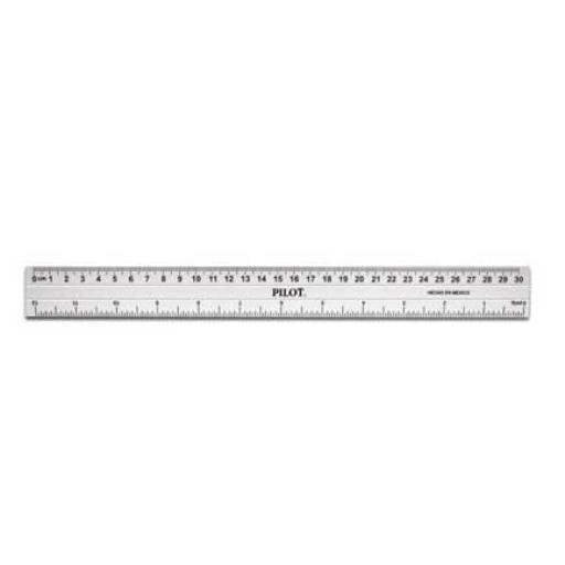 [PILOT_RAS-30] Pilot REGLA PILOT ALUMINIO METAL 30 CMS SECRETARIAL C/10