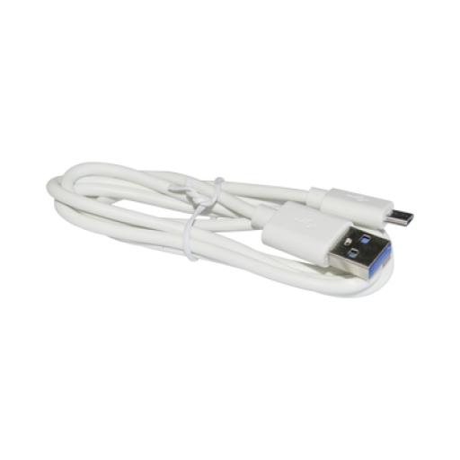 [EPCOM_PLUSBW] Epcom Cable programador y cargador USB a Micro USB color blanco