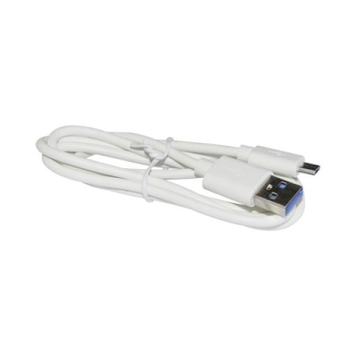[EPCOM_PLUSBW] Epcom Cable programador y cargador USB a Micro USB color blanco