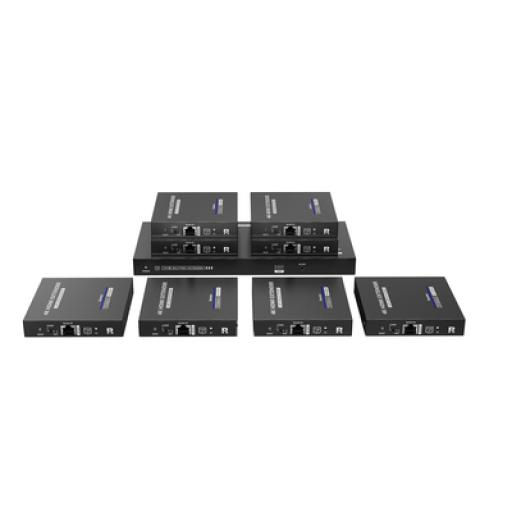 [EPCOM_TT828] Epcom Kit Divisor y Extensor HDMI / Divide 1 Fuente HDMI a 8 Pantallas / Extiende la señal HDMI hasta 70 m / Resolución 4K @ 60 Hz/ Cat 6/6a/7 / IPCOLOR / CERO LATENCIA / Uso 24/7 / Puerto S/PDIF / EDID / RS232 / Salida Loop / Alimente solo el Tx 