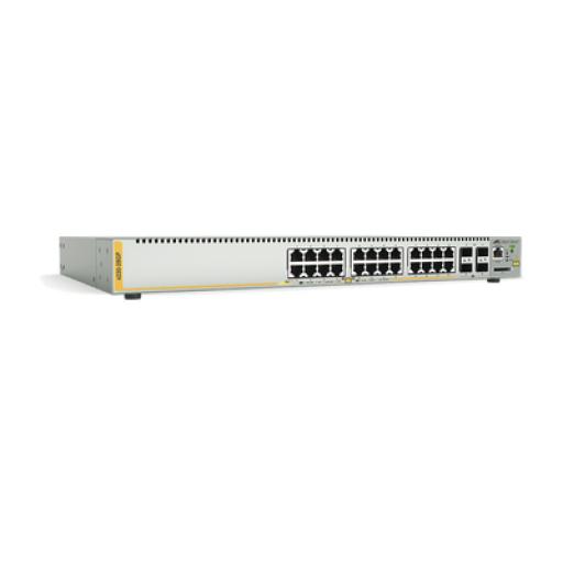 [ALLIEDTELESIS_AT-X230-28GP-10] Allied Telesis Switch PoE+ Administrable Capa 3, 24 Puertos 10/100/1000 Mbps + 4 SFP Gigabit, 370 W