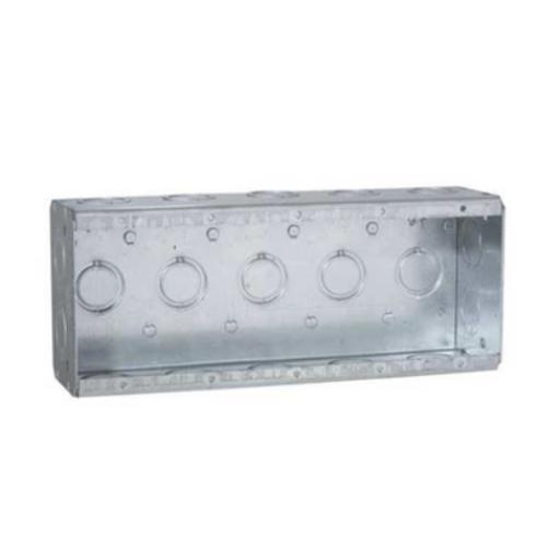[RACO_HUB-694] Raco Caja Multigang de 5 Gang / Profundidad 2 1/2" / 19 Entradas 1/2"-3/4".