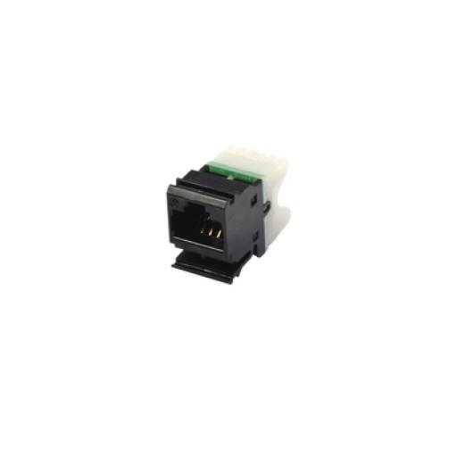 [SIEMON_MX6F01B] Siemon Jack MAX UTP Categoría 6, Estilo 110, Montaje Plano, Color Negro, Versión Bulk (Sin Empaque Individual)