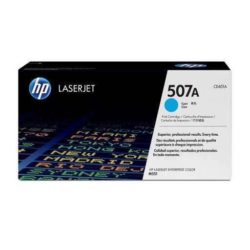 [HP_CE401A] Tóner HP 507A Cyan Original, 6000 Páginas