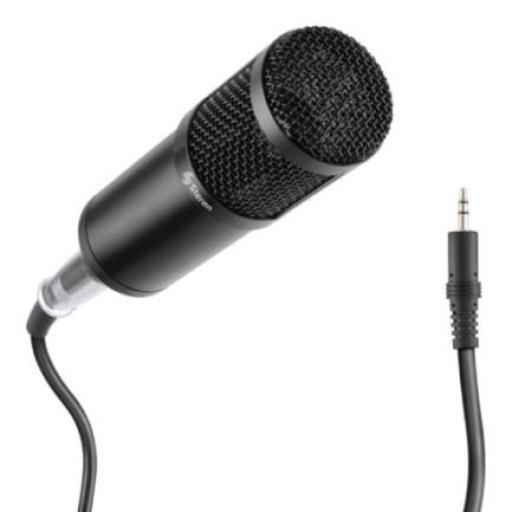 [STEREN_MIC-650] Steren Micrófono Profesional Steren Condensador con Filtro y Suspensión Color Negro