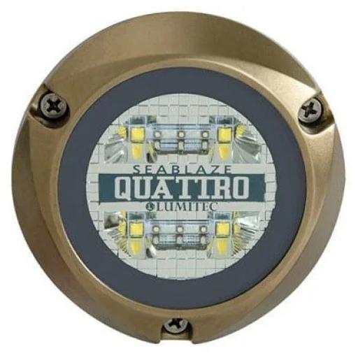 [LUMITEC_101511] LUMITEC Luz led marina sumergible SeaBlaze Quattro, emite luz de color blanco y azul de 2000 lúmenes, fabricada en bronce naval con grado de protección IP68.
