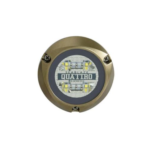 [LUMITEC_101511] LUMITEC Luz led marina sumergible SeaBlaze Quattro, emite luz de color blanco y azul de 2000 lúmenes, fabricada en bronce naval con grado de protección IP68.
