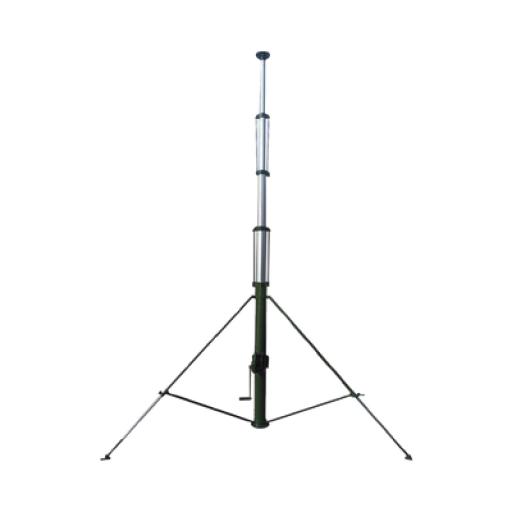 [SYSCOMTOWERS_TELEMASTM12] SYSCOM TOWERS Mástil Telescópico Retraible Manual de 12 metros con Accesorios. Incluye Tripie.