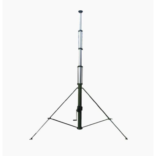[SYSCOMTOWERS_TELEMASTM12] SYSCOM TOWERS Mástil Telescópico Retraible Manual de 12 metros con Accesorios. Incluye Tripie.