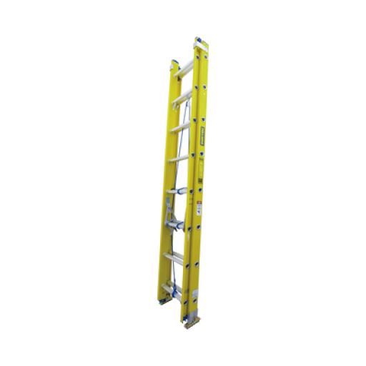 [SURTEK_SYS-EEFV224] Surtek Escalera de extensión Fibra de vidrio 24 escalones (altura 6.4 metros)