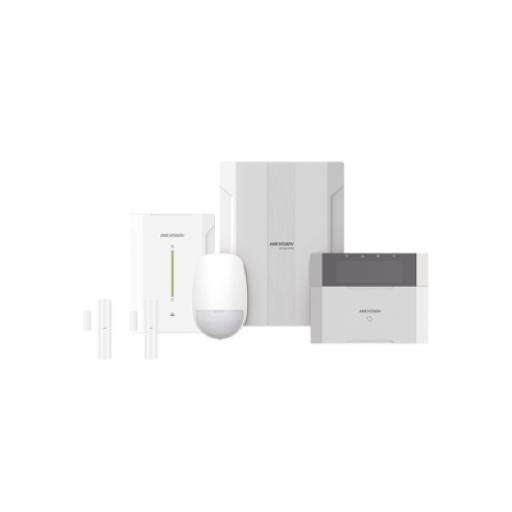 [HIKVISIONDIGITALTECHNOLOGY_DS-PHA64-LP/RF] Hikvision Digital Technology KIT Panel de Alarma HYBRID PRO / 1 Panel Híbrido / 1 Teclado LCD / 2 Contactos Magnéticos Inalámbricos / 1 PIR Inalámbrico 